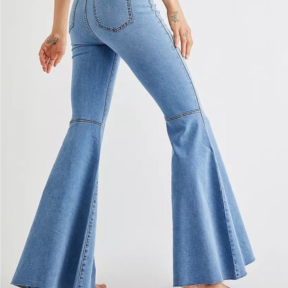 Free people just float on buy flared jeans